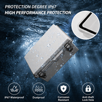 Boîtier de jonction étanche en ABS personnalisé IP67, plusieurs tailles, fixation par clip, anti-poussière pour système d'éclairage paysager
