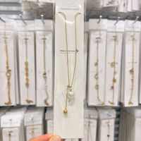 Collier en acier inoxydable plaqué or avec pendentif papillon, cœur et perle, étanche et hypoallergénique, pour femme, idéal pour les soirées - Vente en gros usine