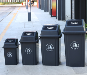 20L 40L 60L 100L Chất lượng cao nhỏ Thùng rác có thể đứng vật liệu nhựa Thùng rác <span class=keywords><strong>bin</strong></span> với Swinging Nắp bụi Thùng rác - Product Image 6