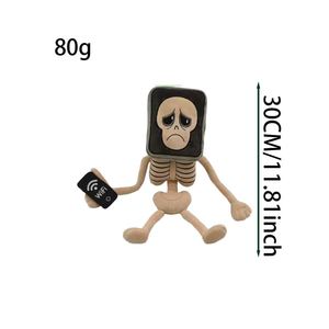Nouveau produit 2025 Pot Hotspot Brainrot Stealing Skeleton, petite peluche unisexe avec rembourrage en coton PP - Product Image 2