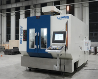 Centre d'usinage CNC vertical 5 axes AMU650 à broche unique BT30, robuste, pour commande CNC, table 500x600x450mm