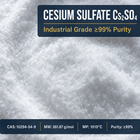 Cesium Sulfate Anhydrous (Cs2SO4) CAS 10294-54-9 Merek Yuwei Kemurnian Tinggi (99%) Katalis Industri EINECS 233-662-6 Asal Hubei