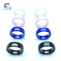 Bague de paiement RFID NFC étanche NTAG424 DNA, bague intelligente NFC 13,56 MHz en céramique