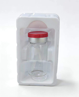 Boîte d'emballage en blister écologique de qualité alimentaire, plateau en plastique personnalisé pour flacon en verre de 3 ml, 5 ml, 10 ml