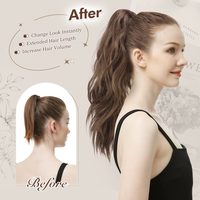 Queue de cheval à cordon en cheveux humains vierges bruts de qualité supérieure, extensions de cheveux humains blond platine pour usage quotidien au bureau