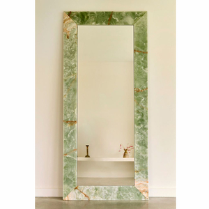 Miroir <span class=keywords><strong>en</strong></span> onyx vert <span class=keywords><strong>de</strong></span> luxe, meuble décoratif <span class=keywords><strong>en</strong></span> <span class=keywords><strong>pierre</strong></span> naturelle, onyx vert irrégulier, miroir mural <span class=keywords><strong>en</strong></span> onyx, marbre - Product Image 5