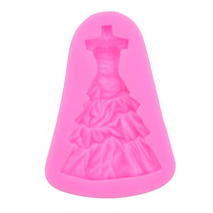Molde de Silicona 3D con Forma Irregular <span class=keywords><strong>para</strong></span> Decoración de Pasteles y Fondant, Diseño de Falda Plisada <span class=keywords><strong>para</strong></span> Vestido de Noche - Product Image 5