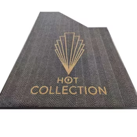 Tapis d'entrée personnalisé avec logo Chevron moderne, pour intérieur et extérieur, résistant au trafic intensif, grattoir, antidérapant, imperméable, pour bureau