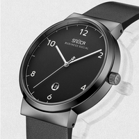 Montre de luxe pour homme à quartz, verre saphir synthétique, bracelet en acier 316L, boîtier en acier inoxydable, étanche 100m, bracelet de 22mm