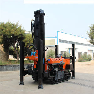 Foreuse rotative pneumatique diesel sur chenilles en caoutchouc pour puits d'eau, petite machine de forage de 180 m - Product Image 4