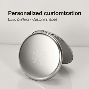 Wholesale Durable Round Metal Hand <b>Mirror</b> Folding <b>Mirror</b> Double Sided Various Shapes Stainless Steel for Beauty Gift - Product Image 4