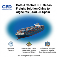 Transporte marítimo profesional de contenedores completos (FCL) de puerto a puerto desde China a Algeciras, España.