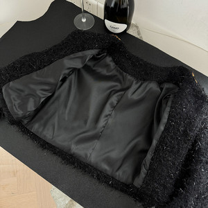 A11094 cappotto invernale da donna <span class=keywords><strong>a</strong></span> prova di vento giacca in pelliccia sintetica maniche <span class=keywords><strong>a</strong></span> lanterna in poliestere Casual tinta unita cappotti da donna - Product Image 3