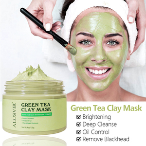 <span class=keywords><strong>Mascarilla</strong></span> Facial de arcilla para el cuidado de la piel, máscara purificadora de desintoxicación, té verde - Product Image 2