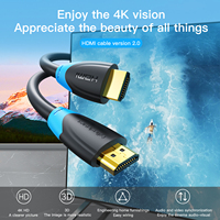 Cable HDMI Mindpure 4k de Alta Velocidad 60Hz 18Gbps HDR, Chapado en Oro, 19 Plus 1 Núcleo CCS, Núcleos de Ferrita Dobles para Cine en Casa, TV, PC
