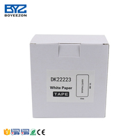 Étiquettes en papier Boyeezon DK22223 50 mm * 30,48 m, étiquettes thermiques continues DK-22223, rouleaux d'étiquettes compatibles