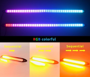 Wholesale 15.5CM Flexible <strong>DRL</strong> LED Strip Car <strong>Daytime</strong> <strong>Running</strong> <strong>Light</strong> Auto Headlights White Turn Signal Yellow Flow Lamps 12V <strong>Drl</strong> - Product Image 3