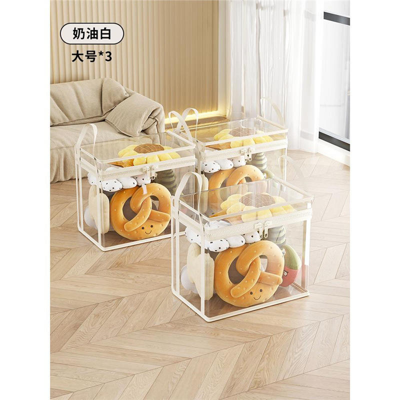 ครีมไวท์ - ขนาดใหญ่ แพ็ค 3 ชิ้น โปร่งใส กันฝุ่น