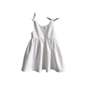 Robe d'été pour enfants, style court, design vif, joyeux, mignon, élégant, en coton et lin, avec imprimé, pour sortir - Product Image 3