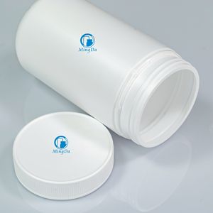 400ml HDPE boca ancha 70mm cuello cilindro proteína en polvo tarro embalaje tapa a prueba de manipulaciones botella de plástico proveedor de pruebas de manipulación - Product Image 3