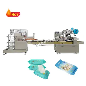 Fully Automatic Facial Wet Tissue Making Machine Wet Tissue Cleaning Folding Machine Facial Tissue Packaging Machine