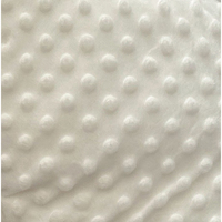 BURBUJA BLANQUET 100% POLIÉSTER BEIGE 280gsm Ecológico Resistente al agua Suave Grueso Jacquard Rayas Tela de burbujas Certificado GRS