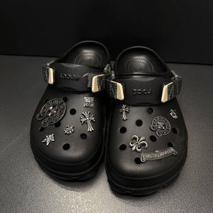 Boucle décorative en métal en forme de croix pour accessoires de bricolage de chaussures <span class=keywords><strong>Crocs</strong></span> de style rétro, embellissement de la surface des chaussures - Product Image 3