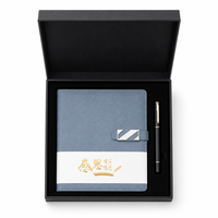 Carnet de gratitude A5 en cuir PU mat avec stylo, 100 feuilles lignées 100 g/m², coffret cadeau, papeterie d'entreprise, vente en gros