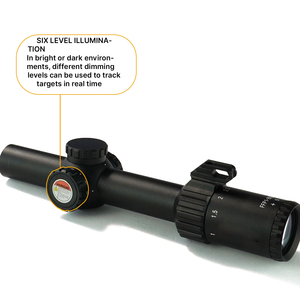 Lunette de visée BANGBANG 1-8X24 IR FFP, lunette optique avec tube de 30 mm et verre ED Premium pour la chasse et l'entraînement en extérieur - Product Image 6