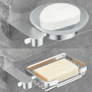 Nuovi set di 6 pezzi solidi set di Hardware per il bagno a parete in alluminio solido per lo spazio Include portasciugamani portasciugamani per portasciugamani - Product Image 5