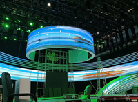 Panneau LED dynamique flexible de qualité supérieure, sortie de couleur dynamique, grand angle de vision, affichage LED flexible pour centre commercial