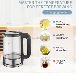 1.7L 2200W Heat Resistant Chinese Color <strong>Changing</strong> Glass Electric Tea <strong>Kettle</strong> Electric <strong>Kettle</strong> with Tea Infuser - Product Image 3