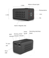 WJ11 petite caméra 2K HD wifi nounou cam pour mini caméra caméras de sécurité sans fil