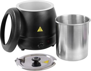 Scaldavivande Elettrico Commerciale <span class=keywords><strong>Nero</strong></span> da 10L in Acciaio Inox di Grado Alimentare Jasonlon per Buffet - Product Image 2