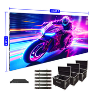 Sistema Completo DDW 6*3m 500mmx500mm P2.6 P3.9 IP65 Pantalla LED Curva para Eventos, Escenarios, Estadios, Interior y Exterior
