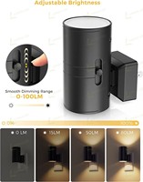 Lampes de nuit à brancher LOHAS AU, capteur crépusculaire, blanc chaud, éclairage nocturne à intensité variable, lampe de nuit LED moderne pour chambre à coucher