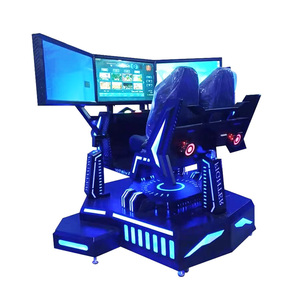 เครื่องเล่นเกมแข่งรถ 9D แบบสามจอ สามแกน โครงเหล็ก สำหรับใช้ในบ้าน ห้างสรรพสินค้า และสถานบันเทิง - Product Image 1