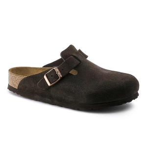Birkenston boston mules עור אמיתי של גברים פרדות פרה נוחות זמש פחיות בר sede