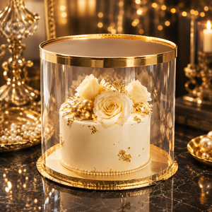 Round Transparent Cylinder Clear <strong>Cake</strong> <strong>Slice</strong> Box <strong>Cake</strong> <strong>Boxes</strong> - Product Image 1