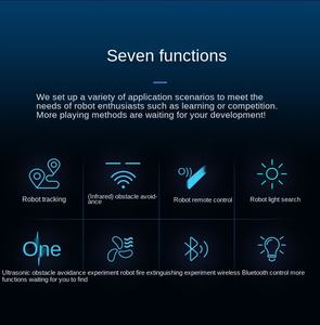 智能汽车跟踪超声波避障灯寻找遥控灭火机器人 - Product Image 5