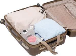 Promotional Luggage Toy <b>Backpack</b> Reusable Organizer Rope Breathable Organic Cotton Dust Bag for Shoes - Product Image 4