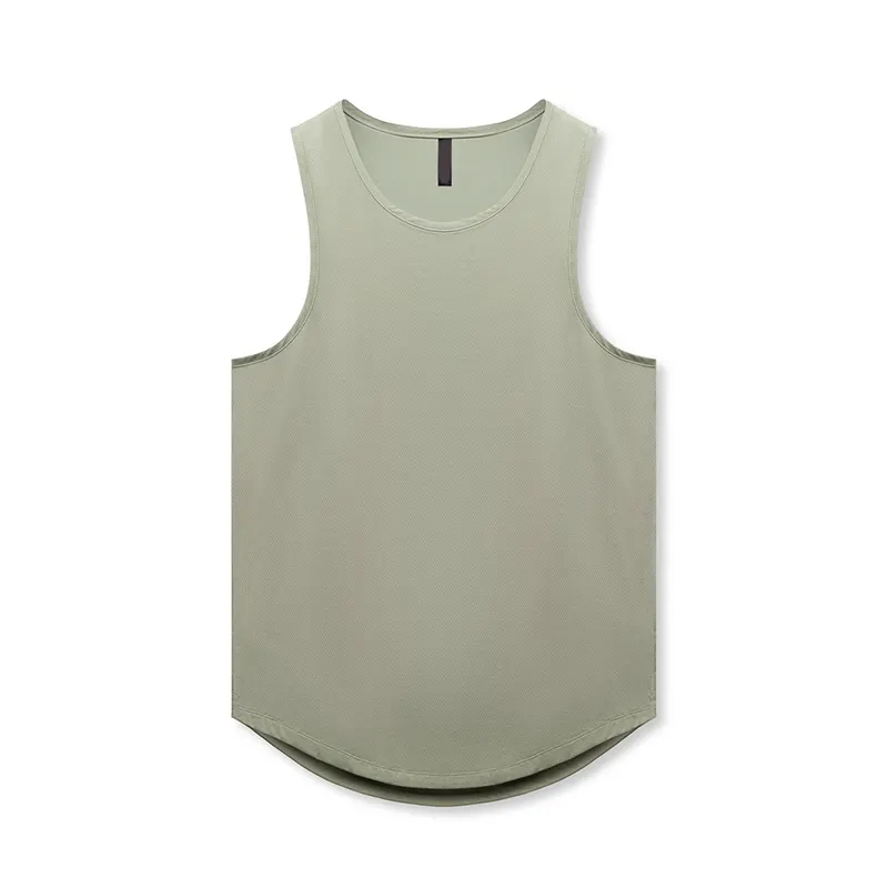 Amazon Hot Sale Gym Tank Top Men Green Vest Custom Polyester Tank Top Summer Clothes For Men Basketball Vests For Men