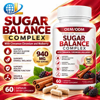 OEMODM Complexe de Cannelle, Chrome et Mûrier 940 mg Végétalien Sans OGM 60 Capsules Complément Alimentaire Fabricant Marque Blanche