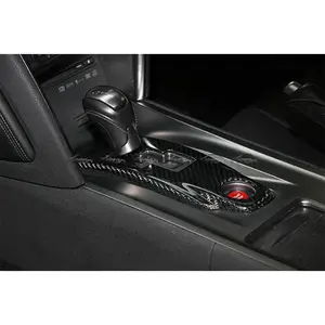 4 teile/satz Shift Panel Aufkleber Abdeckung Rahmen Kohle faser Mittel konsole Aufkleber für GTR R35