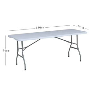 Mesas Plegables de Plástico y Sillas Ligeras para Eventos al Aire Libre de la Fábrica, con Construcción Robusta - Product Image 2