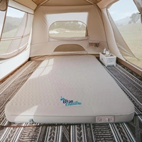 Matelas de camping gonflable en PVC imperméable avec pompe intégrée pour une utilisation en intérieur/extérieur