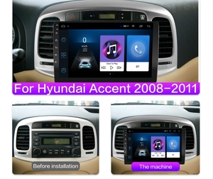 Autoradio <span class=keywords><strong>Android</strong></span> 2din lettore dvd per auto touch screen da 9 pollici per Hyundai <span class=keywords><strong>Accent</strong></span> 2006-2011 navigazione gps autoradio - Product Image 2