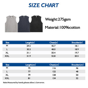 Camiseta sin mangas lavada vintage informal de punto transpirable de 275G con borde crudo para estilo europeo-americano de moda - Product Image 4