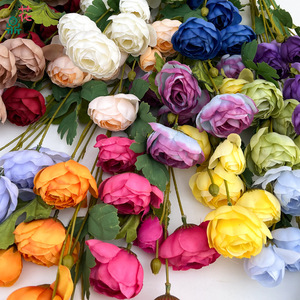 Rose artificielle à tige unique, 6 petites bourgeons, fleur en soie réaliste, décoration de mariage - Product Image 1
