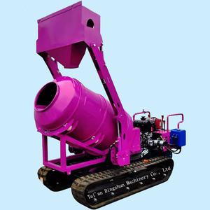 Mesin mixer beton/mixer beton dengan mesin pompa diesel/Mixer beton mortar semen tipe crawler Mini - Product Image 4